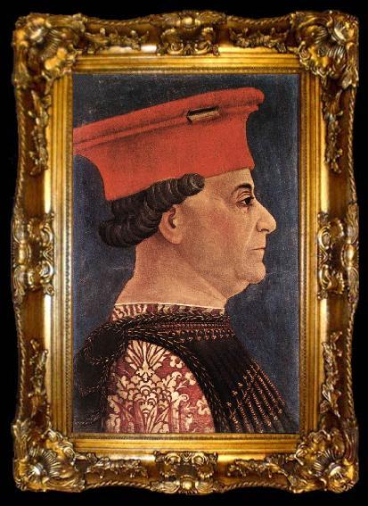 framed  BEMBO, Bonifazio Portrait of Francesco Sforza, ta009-2